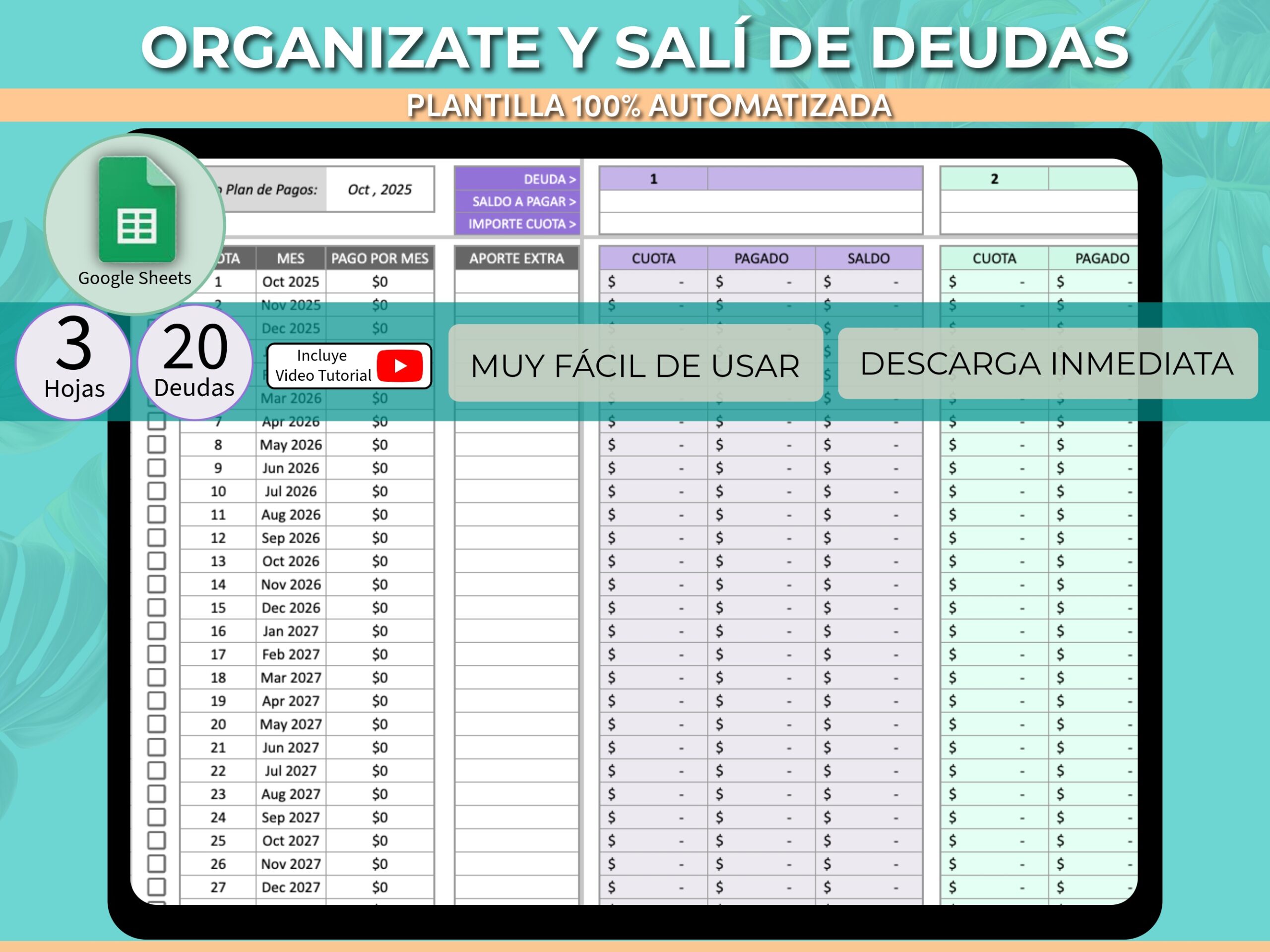 Planilla para Salir de Deudas